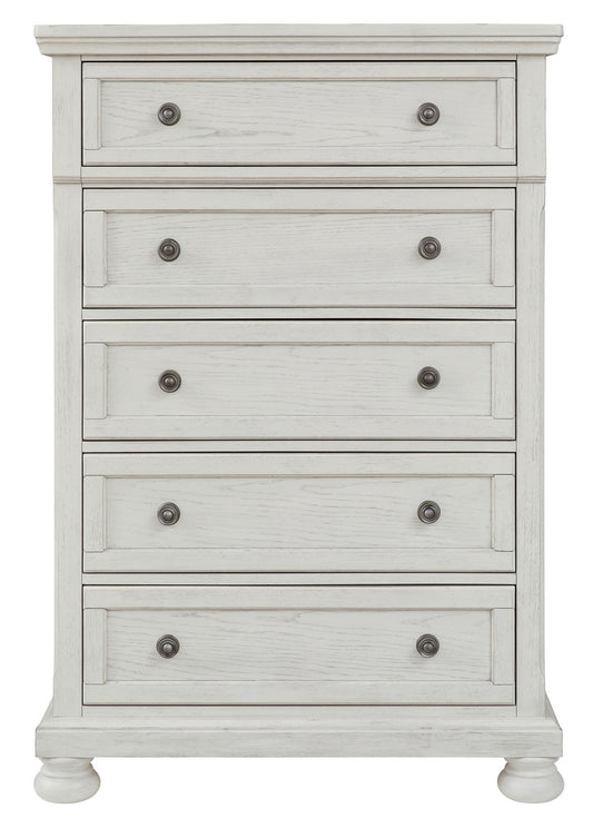 Robbinsdale - Five Drawer Chest - Antique White
