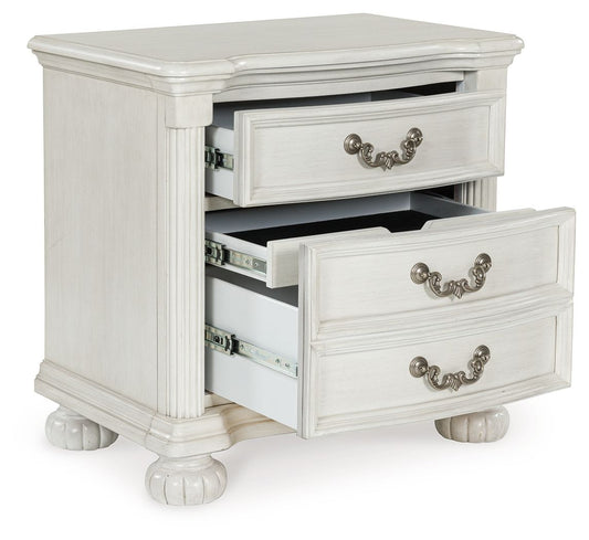 Montelaine - Three Drawer Night Stand - Antique White