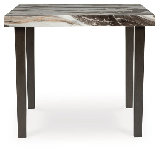 Jeshina - Square Dining Room Counter Table - Dark Brown / Beige