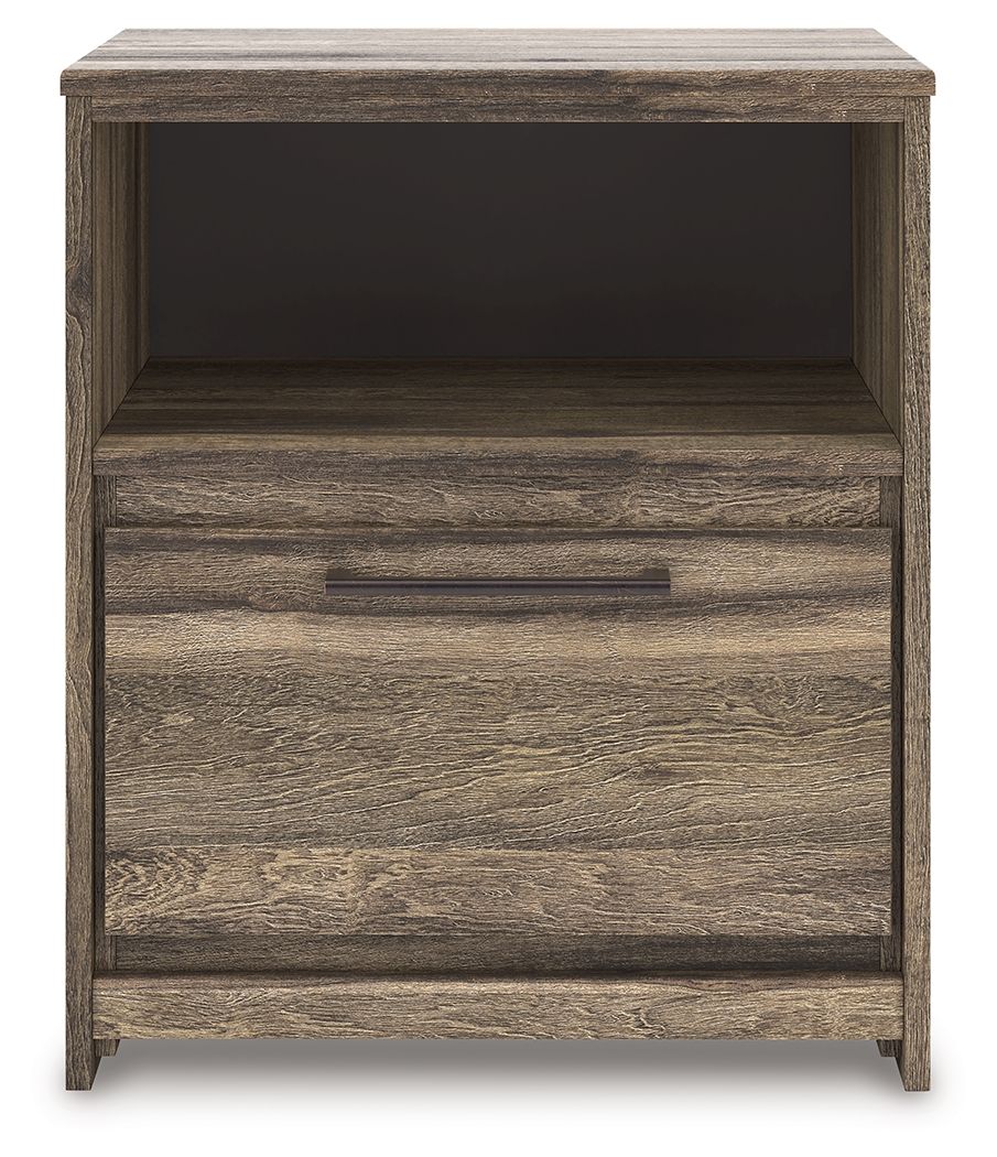 Elbrim - Brown - One Drawer Night Stand