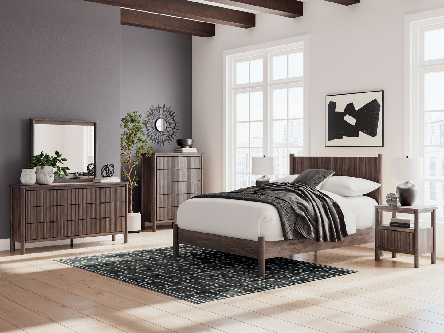 Pamytta - Brown - One Drawer Night Stand