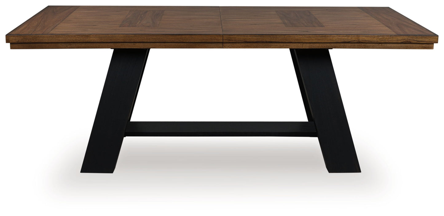 Greddinton - Dining Extension Table - Brown / Black
