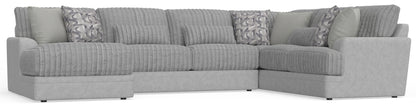 Titan - Sectional With Comfort Coil Seating And Accent Pillows Included