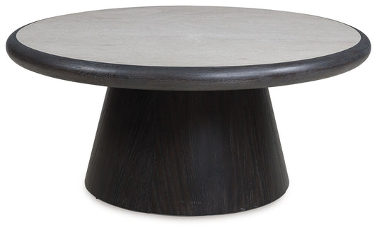 Bracken - Round Cocktail Table - French Black