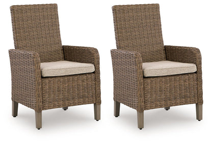 Laguna Heights - Arm Chair With Cushion (Set of 2) - Beige
