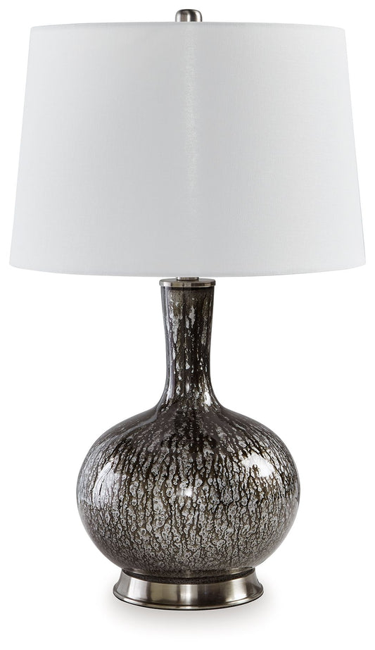 Tenslow - Glass Table Lamp - Antique Black