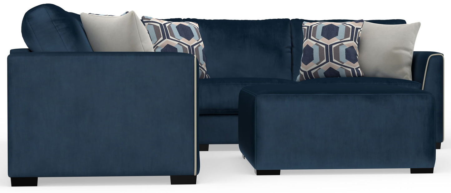 Jetson - Sectional With Comfort Coil Seat Cushions, Included Accent Pillows & Cocktail Ottoman