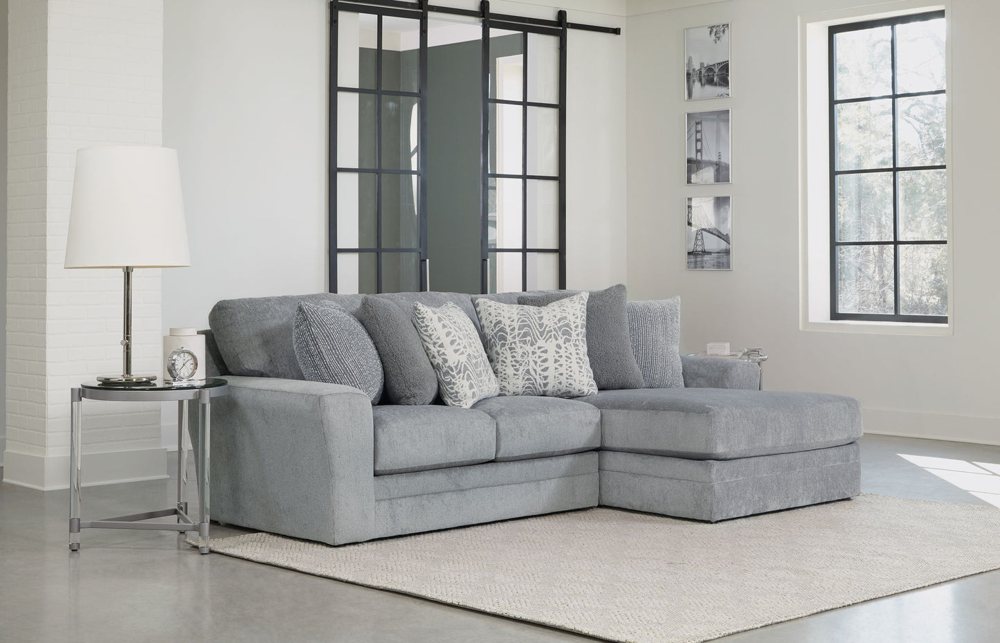 Glacier - Sectional With Included Accent Pillows