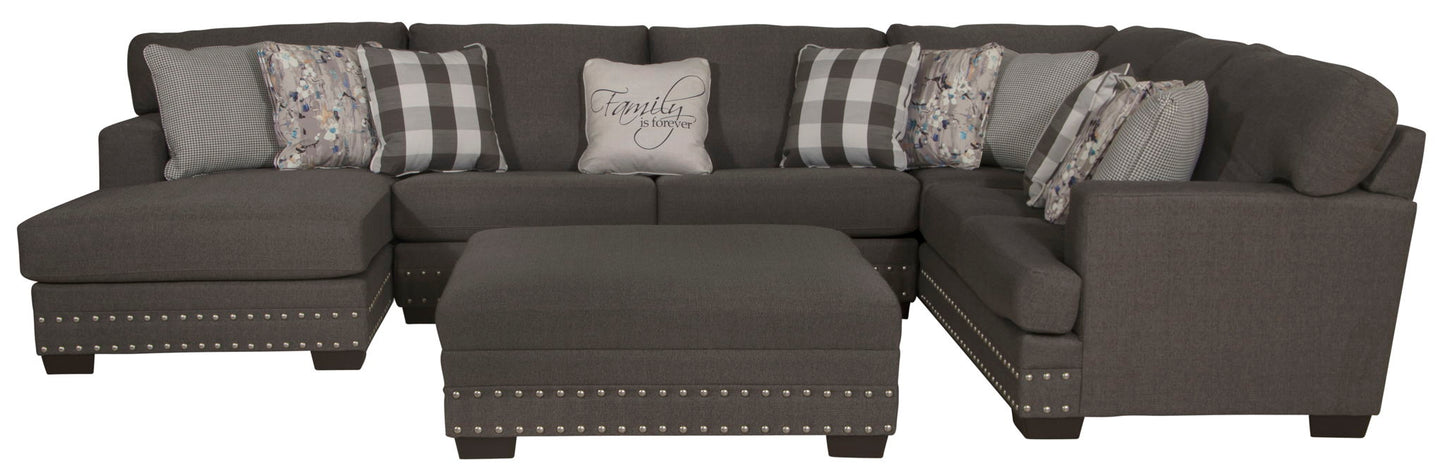 Crawford - Sectional With Cocktail Ottoman