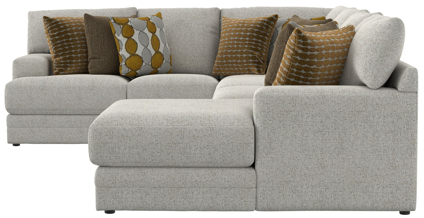 Tori - Sectional With Comfort Coil Seating And Accent Pillows Included