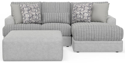 Titan - Sectional With Comfort Coil Seating, Cocktail Ottoman And Accent Pillows Included