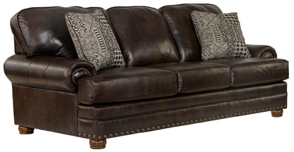 Roberto - Leather Sofa - Cocoa