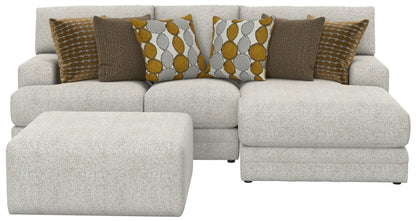 Tori - Sectional With Comfort Coil Seating, Cocktail Ottoman And Accent Pillows Included