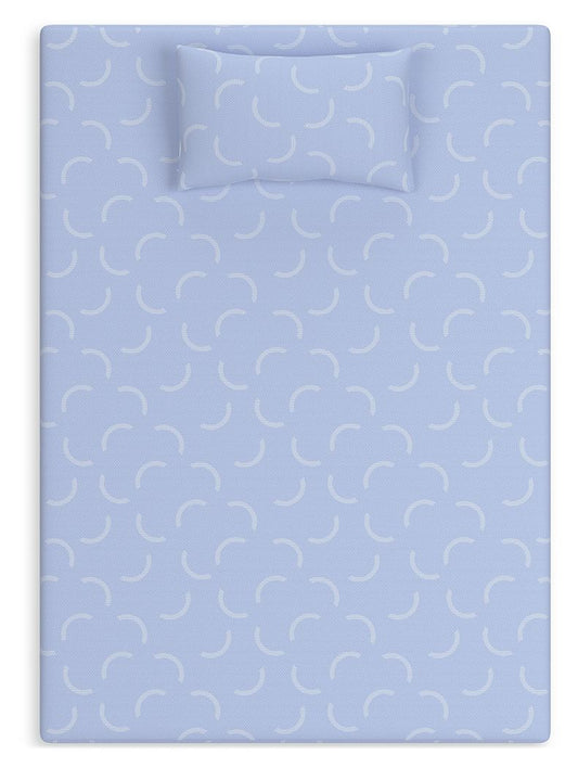 Ikidz Ocean - Blue - Mattress Twin size And Pillow Set of 2