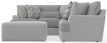 Titan - Sectional With Comfort Coil Seating, Cocktail Ottoman And Accent Pillows Included
