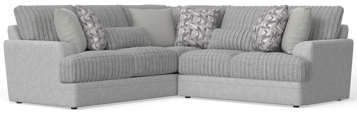 Titan - Sectional With Comfort Coil Seating And Accent Pillows Included