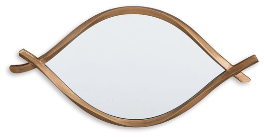 Bartner - Accent Mirror - Antique Gold Finish