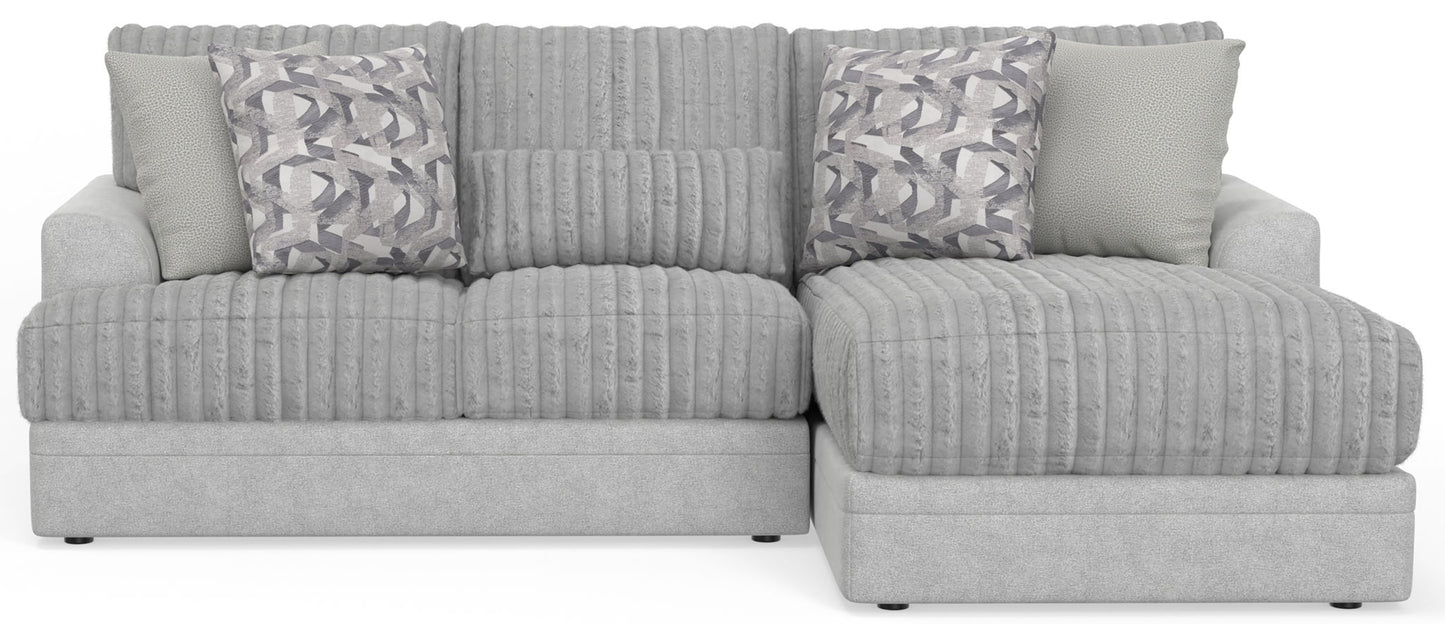 Titan - Sectional With Comfort Coil Seating And Accent Pillows Included