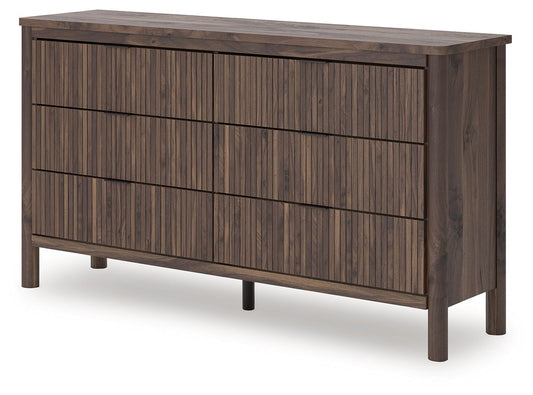 Pamytta - Brown - Six Drawer Dresser