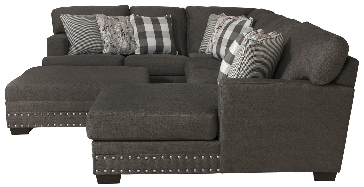 Crawford - Sectional With Cocktail Ottoman