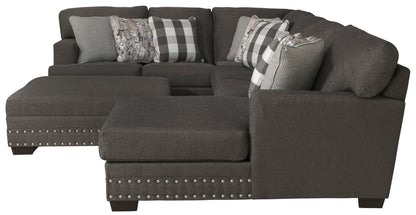Crawford - Sectional With Cocktail Ottoman