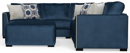 Jetson - Sectional With Comfort Coil Seat Cushions, Included Accent Pillows & Cocktail Ottoman