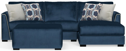 Jetson - Sectional With Comfort Coil Seat Cushions, Included Accent Pillows & Cocktail Ottoman