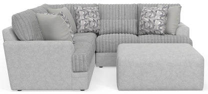 Titan - Sectional With Comfort Coil Seating, Cocktail Ottoman And Accent Pillows Included