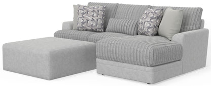 Titan - Sectional With Comfort Coil Seating, Cocktail Ottoman And Accent Pillows Included