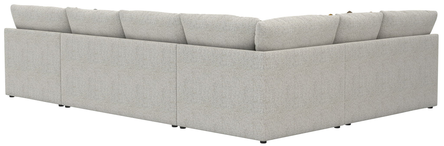 Tori - Sectional With Comfort Coil Seating, Cocktail Ottoman And Accent Pillows Included