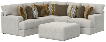 Tori - Sectional With Comfort Coil Seating, Cocktail Ottoman And Accent Pillows Included