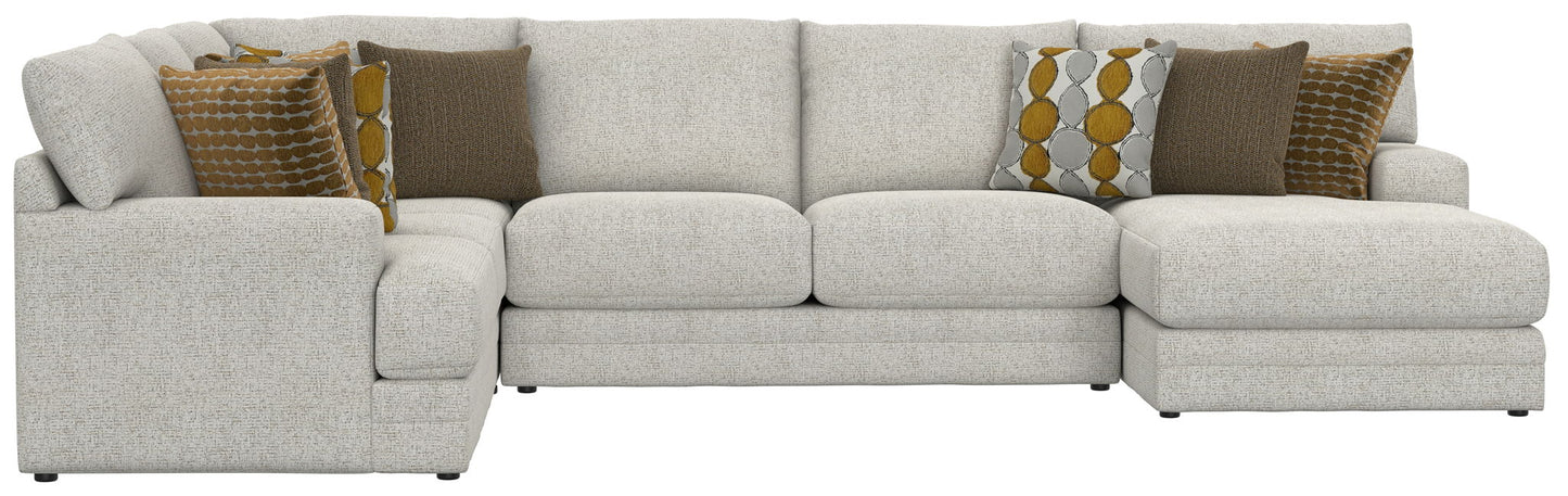 Tori - Sectional With Comfort Coil Seating And Accent Pillows Included