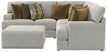 Tori - Sectional With Comfort Coil Seating, Cocktail Ottoman And Accent Pillows Included