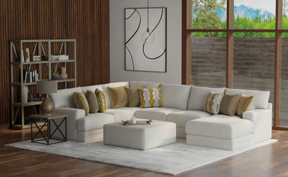 Tori - Sectional With Comfort Coil Seating, Cocktail Ottoman And Accent Pillows Included