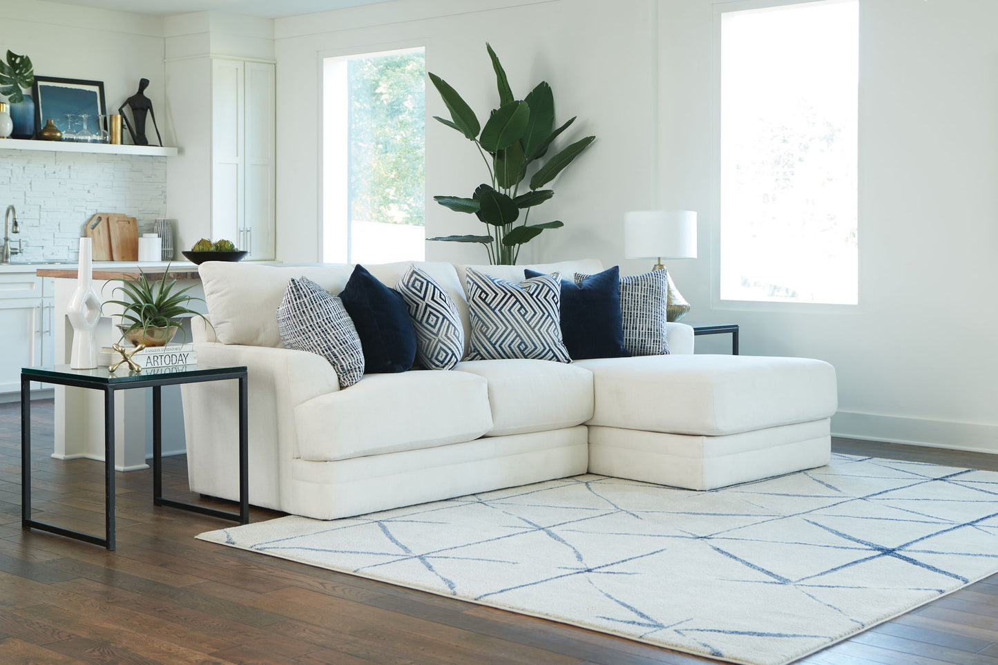 Polaris - Sectional With Comfort Coil Seating And Accent Pillows Included