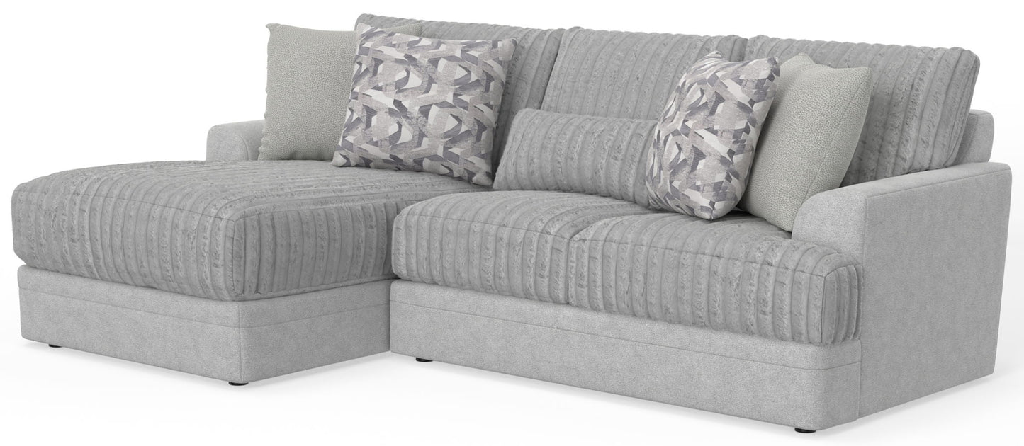 Titan - Sectional With Comfort Coil Seating And Accent Pillows Included