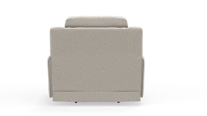 Micah - Power Headrest Power Deep Seat Lay Flat Recliner - Oatmeal