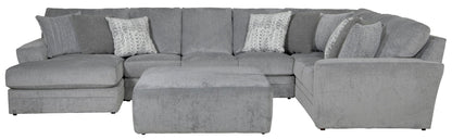 Glacier - Sectional With Cocktail Ottoman