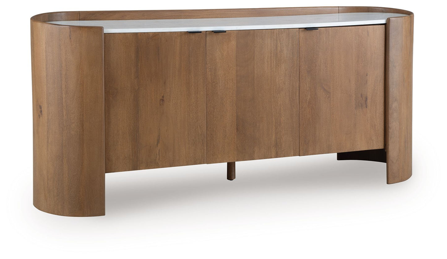 Fitzroy - Accent Cabinet - Brown / White