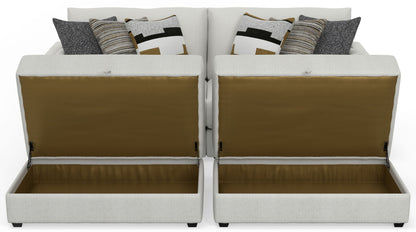 Trevor - Extra Deep Oversized Sofa With Included Storage Cocktail Ottoman