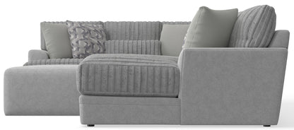 Titan - Sectional With Comfort Coil Seating, Cocktail Ottoman And Accent Pillows Included
