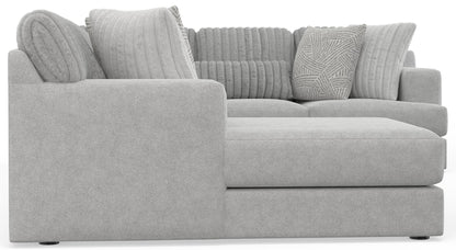 Logan - Upholstered Sectional With Comfort Coil Seating And Accent Pillows Included