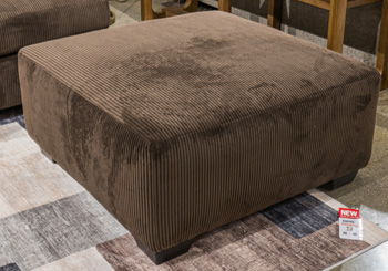 Kimlee - Chocolate - Oversized Accent Ottoman