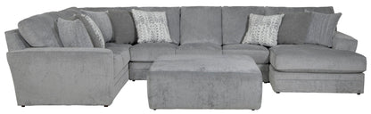 Glacier - Sectional With Cocktail Ottoman