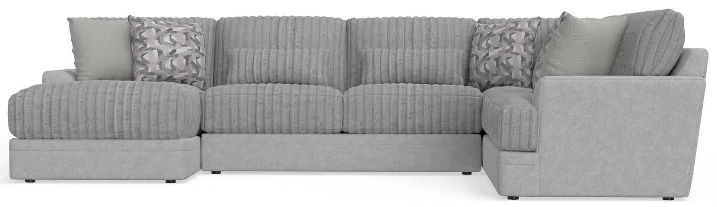 Titan - Sectional With Comfort Coil Seating And Accent Pillows Included