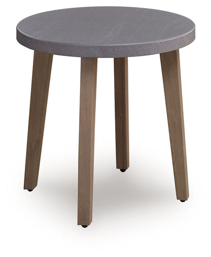 Harmony Headlands - Round End Table - Natural / Gray