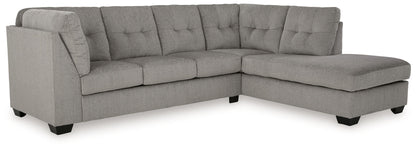 Lanelly - 2-Piece Sectional With Raf Corner Chaise - Alloy