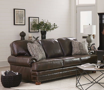 Roberto - Leather Sofa - Cocoa