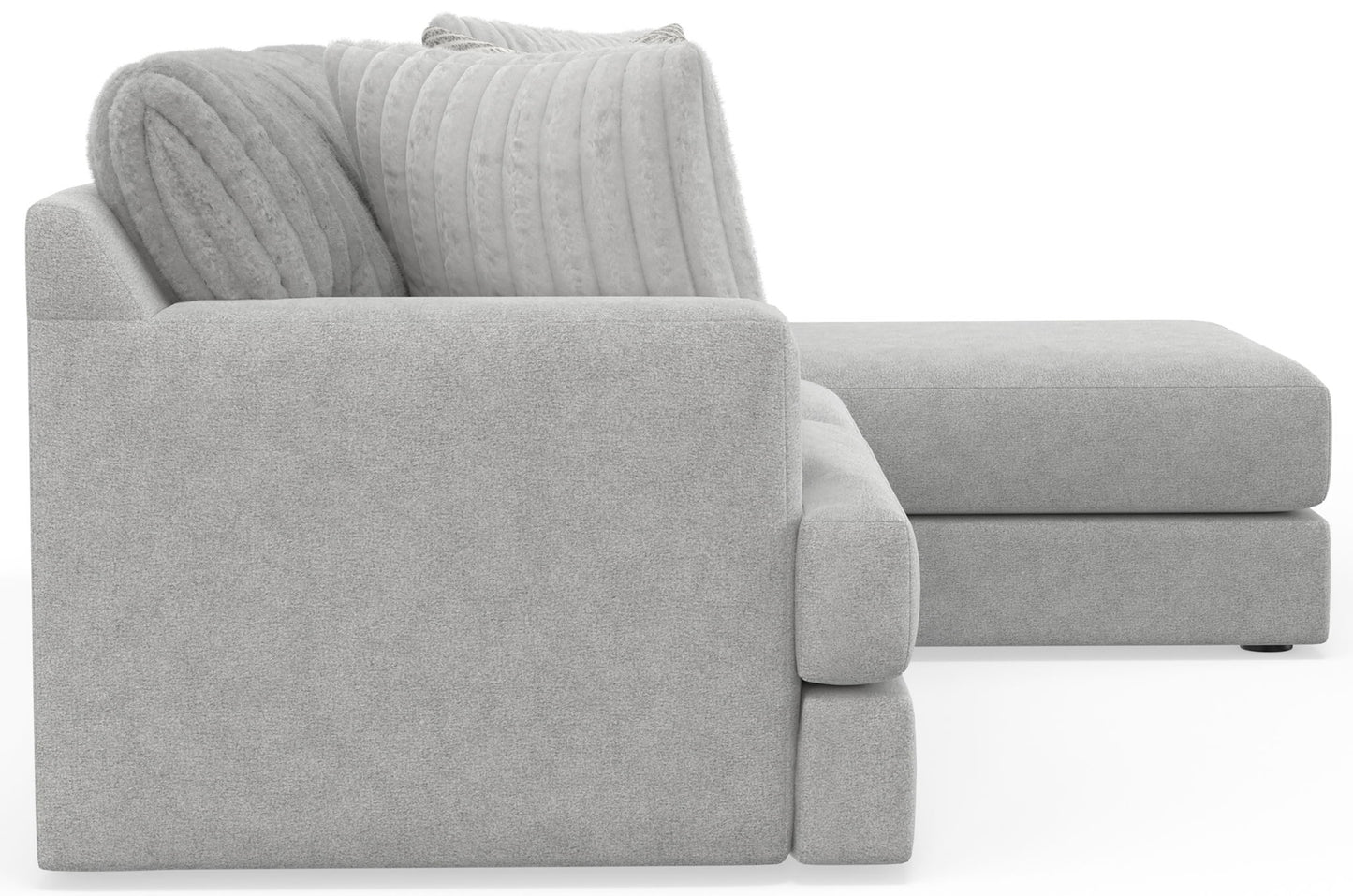 Logan - Upholstered Sectional With Comfort Coil Seating And Accent Pillows Included