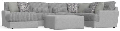 Titan - Sectional With Comfort Coil Seating, Cocktail Ottoman And Accent Pillows Included